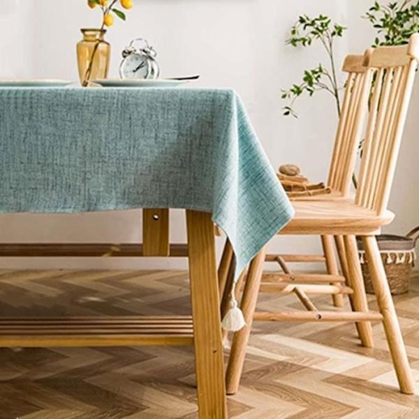 (Ljusblå) Texturerad rektangulär duk - 110 x 160 cm - Förtjockad polyester - Ljusblå Light Blue