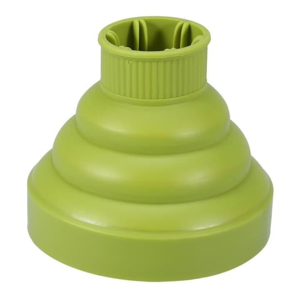 Foldbar Silikone Hårtørrer Diffuser (Grøn) Green