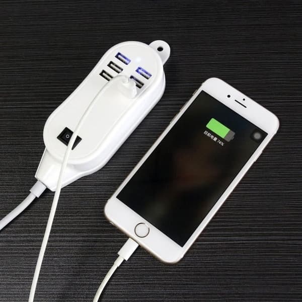 USB Strømskinne HUB Oplader 25W 5A Elektrisk Strømskinne USB Strømadapter Oplader Til iPad iPhone Samsung
