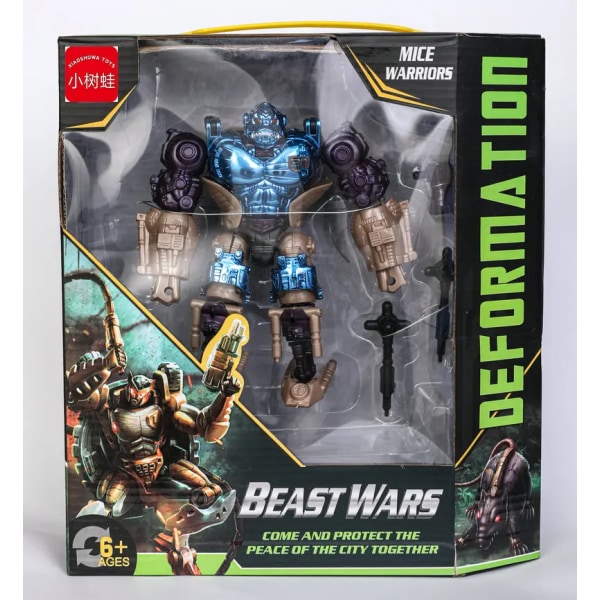 Tomy Beast Machines Transformers Beast Wars Optimal Megatron Tigatron Metal Variant Schimpans andra generationens Cheetan-modell transformers013