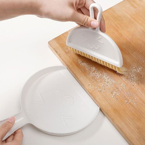 Mini Fejebakke og Børste, Mini Multifunktionelt Bordbørste, Designer Fejebakke Kost og Børste, Kost og Fejebakke Sæt e