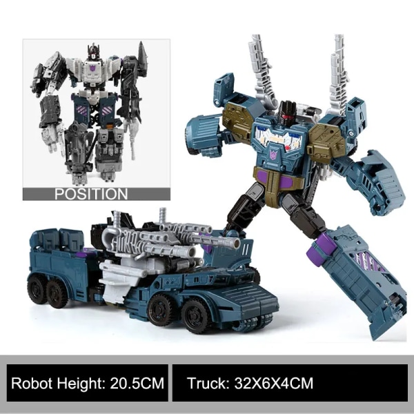 HZX Transformation Robot Billeksaker Pojkar Anime Bruticus Flygplan Tank Engineering Flygplan Modell KO Barn Present B103 NO BOX