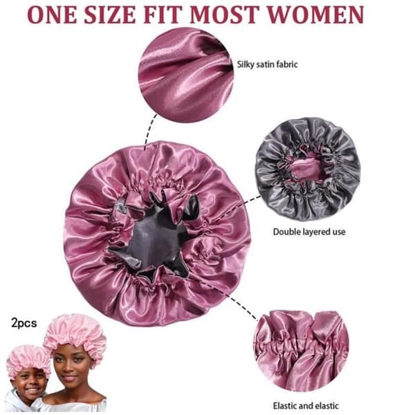 (Rosa) Nattlue - Sateng - Foreldre-Barn - Myk - Elastisk - Rosa Pink