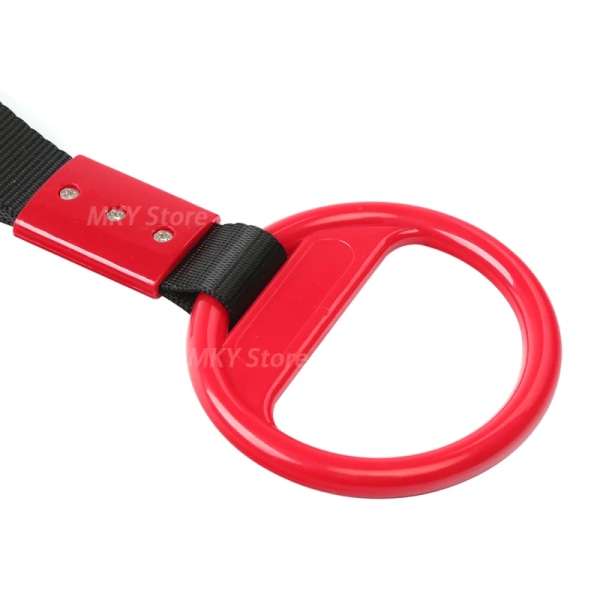 Universal färgglad PVC-bil cirkulär dragrem för universal PVC-varningsring, högresistans nylon Black Purple