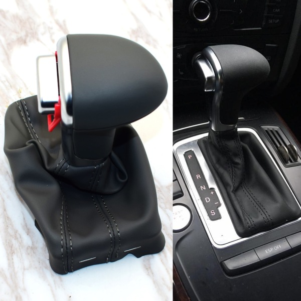 Automatisk växlingsknopp För Audi A6 C6 A3 8P A4 B8 A5 Q5 2009 2010 2011 2012 2013 2014 4G1 713 139 R-Svart Black
