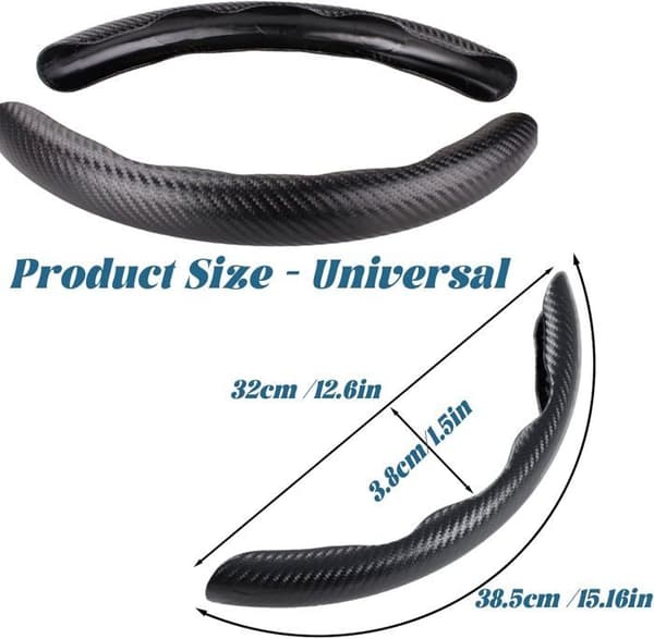 Ratrat til bil - Universal Sort - Kulfiber - 1 par
