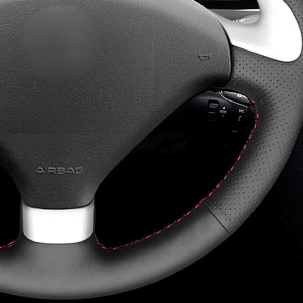 Svart PU konstläder Handsydd cover till Peugeot 307 CC 2004-2009 307 SW 2004-2009 407 407 SW 2004-2009