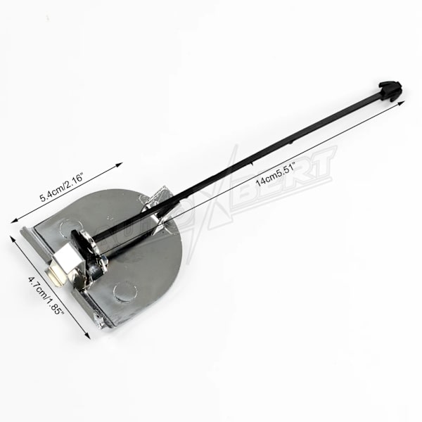Dragstötfångarkrok för bil bak, cap, dragkraft, helkromad 735455393, Fiat 500, 2007-2015, dragsläp, cap