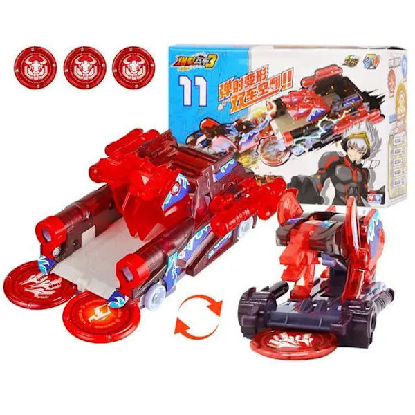 Screechers Wild Deformation Car Transformers Toy Screech Capture Wafer 360 Boys Actionfigurer för barn Barn Presenter S1 No box