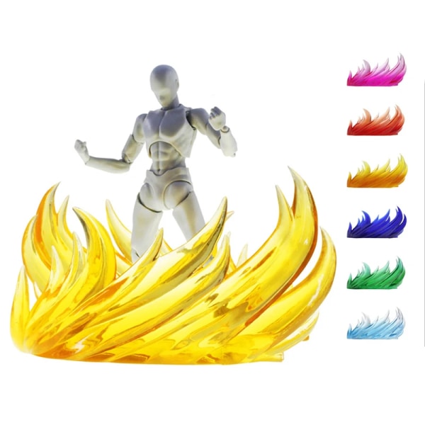 Marksprickor Explosion Plattform Impact Effekt Modell Action Figur One Piece Ace Fire Scener Leksaker Specialeffekt Stativ Basleksak NO 12