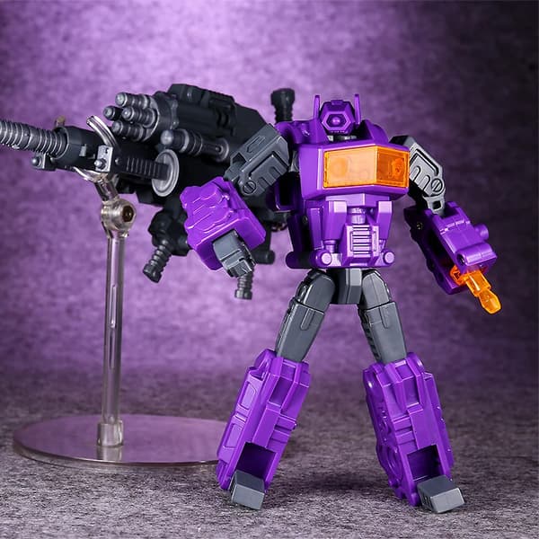 Monteringsmodell D.I.Y. KBB Transformasjon G1 TF Shockwave Shockblast Håndlaget Actionfigur Robot Gutter Leker Barnegaver