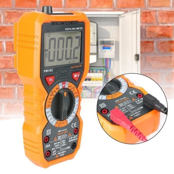 PM18C Digital multimeter för spänning ström resistans kapacitans frekvens temperatur test-XIO
