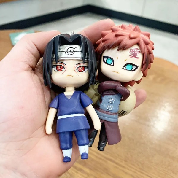 Tecknad Anime Naruto Hinata Uchiha Gaara Jiraiya Sakura Söt liten presenthänge nyckelring ming ren