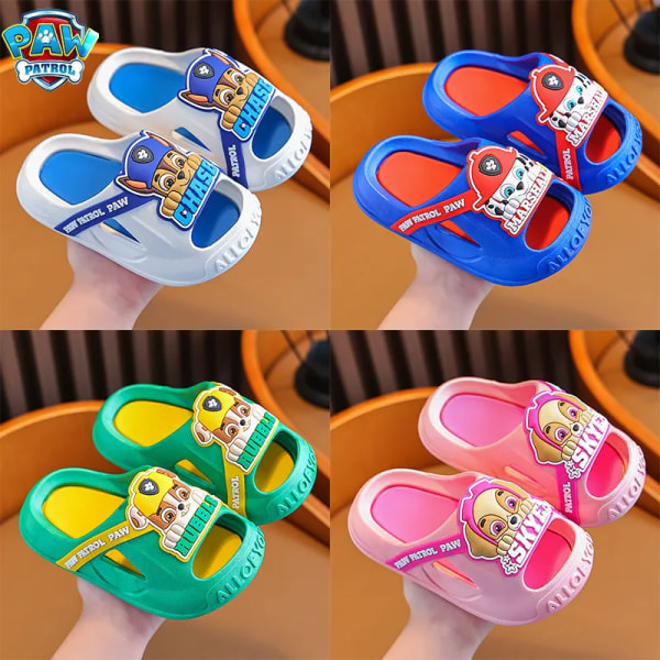 Paw Patrols Skor Tecknade sandaler Pojkar Flickor Kreativa Bekväma Cosplay Tofflor Sommar Nya Kawaii Outdoor Skor Halkfri Mjuk Chase A 28-29 inner 17cm