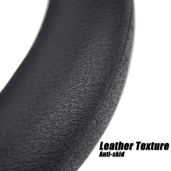 (GRÅ) Lädertextur Bil Auto Silikon Ratt Cover Mjuk Multi Universal Skin Mjuk Silikon Cover GRAY