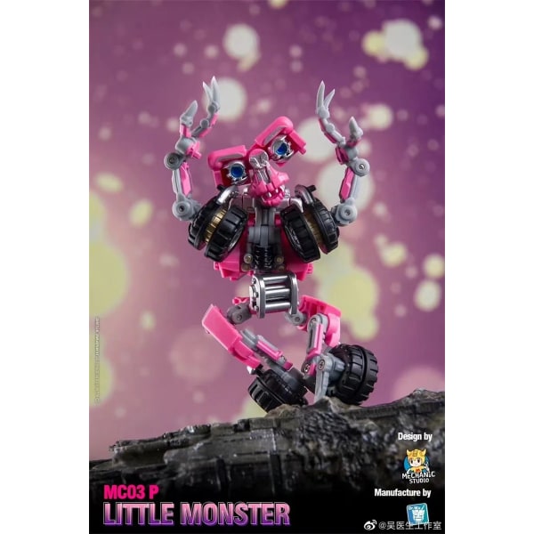 DR.WU Little Monster MC-03 MC03 Originalfärg MC03T Transparent version MC03P Transformationsleksak Actionfigur Robotmodell MC03P With Box