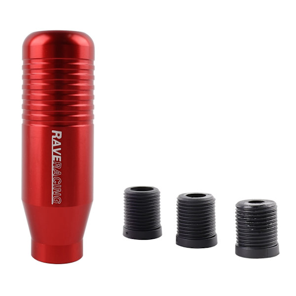 8,5 cm RAVERACING växelspaksknopp Manuell växellåda Universal bil aluminium förlängd växelreglage Kugghjulshuvud Knopp-röd Red