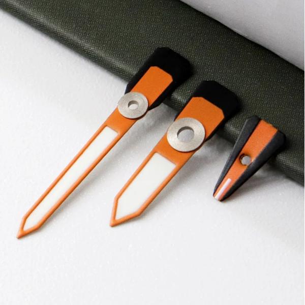 För GA2100 GA2110 Luminous Hour Marker Dial Watch Pointer Scale Ring Index Modification Dial ga2110 Watch Mod Kit Tillbehör B Orange Black