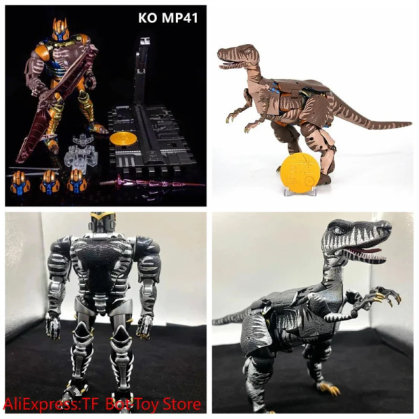 【I LAGER】 Transformation BW Dinobot KO MP41 IT02 Beast Wars Tyrannosaurus Rex CR01 KO Dinosaur Warrior Actionfigur Robotleksaker KO MP41 In Box