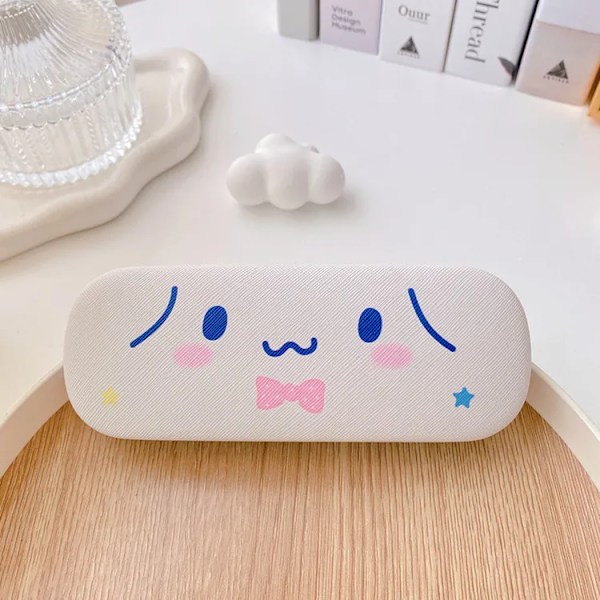 Stitch Cartoon Case Hårt skal Sanrio Girl Glasögonfodral Cover Kitty Kuromi Solglasögonlåda Fräsch stil presenter Cinnamoroll 1