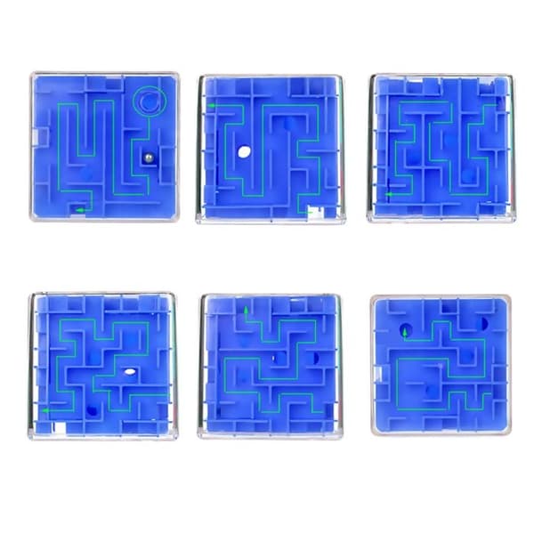 3D kube labyrint rullende perle labyrint leker barn puslespill