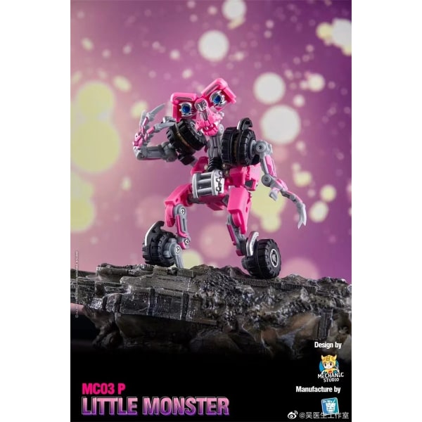DR.WU Little Monster MC-03 MC03 Originalfärg MC03T Transparent version MC03P Transformationsleksak Actionfigur Robotmodell MC03P With Box