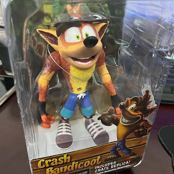 Crash Figure Game Crash Bandicoot Sane Trilogy Action Anime Figur Leksak Docka Dekoration Halloween presenter With box