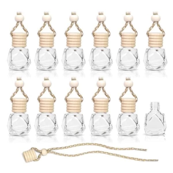 Luftfräschare Parfymflaskor - Ospecificerad - 10 Stycken - Klart Glas - 8ml - Långvarig Doft