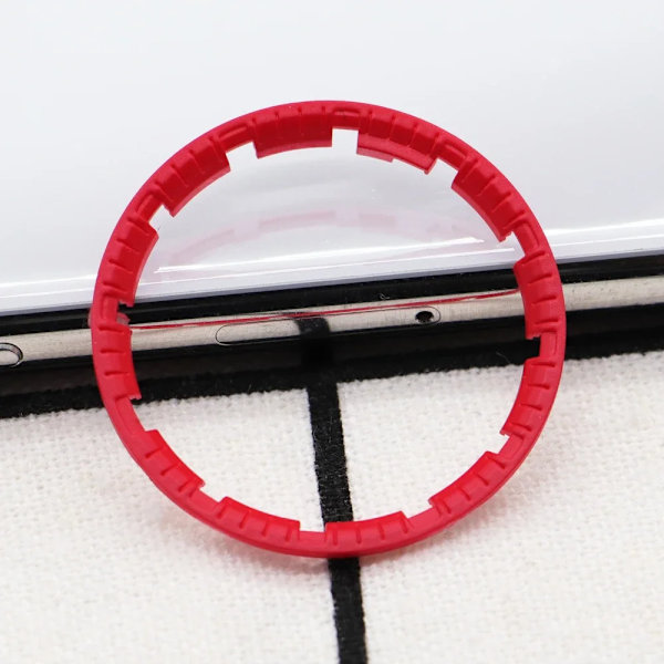För GA2100 GA2110 Luminous Hour Marker Dial Watch Pointer Scale Ring Index Modification Dial ga2110 Watch Mod Kit Tillbehör 0134Red Dial Scale
