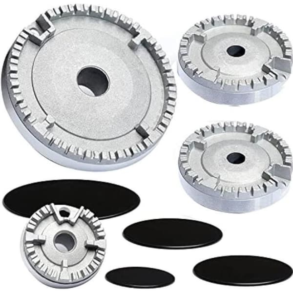 Gasbrænderdæksel - Universal - Hvid - 4 cm x 2 cm