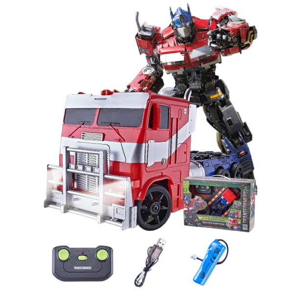 Transformers 7 Optimus Prime Bumblebee Fjärrkontroll Bil Fyrhjulsdrift Racingbil Actionfigur Robotleksaker Barnpresent A