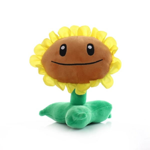 1st Plants vs Zombies Plants Plysch stoppade leksaker 13-20cm PVZ Peashooter Chomper SunFlower Plysch leksak Docka Presenter för barn Barn Style 20