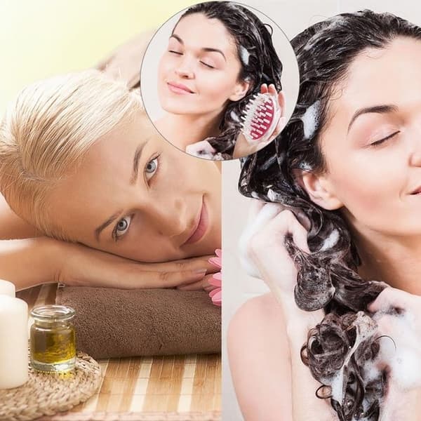 Shampoo Børste til Hovedbundsmassage, Blød Tandbørste, Klar Shampoo Børste til Bad, til