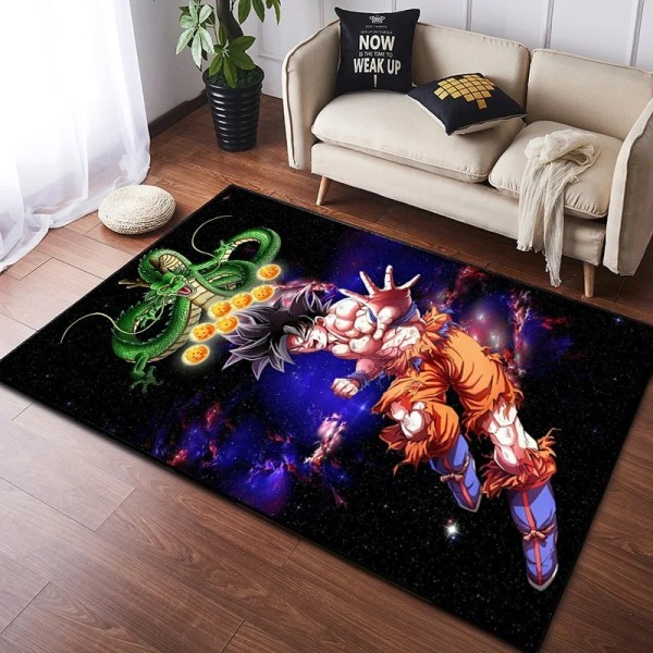 Dragon Ball Son Goku Super Saiyan Mattor Badmatta Halkfri Anime Cartoon Style Bejīta Kudde Absorberande matta Heminredning Present LZ2 60x90cm