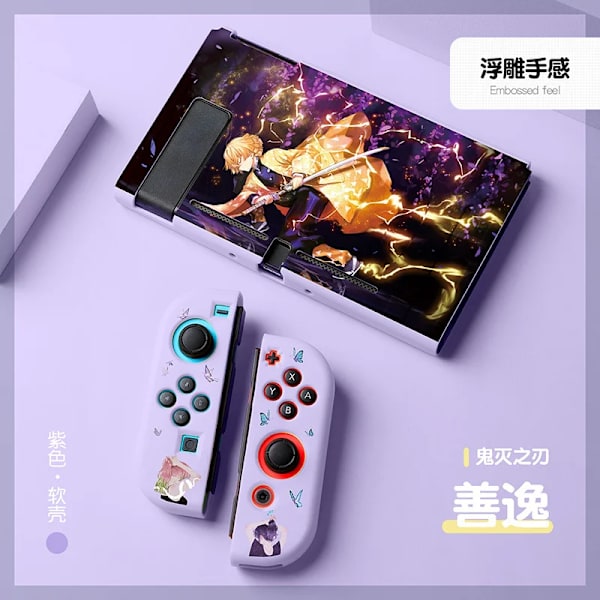 Anime Demon Slayer Case till Nintendo Switch NS Joy Con Controller Kawaii Soft Silikon Cover Tillbehör Barnpresent 13 For Switch NS