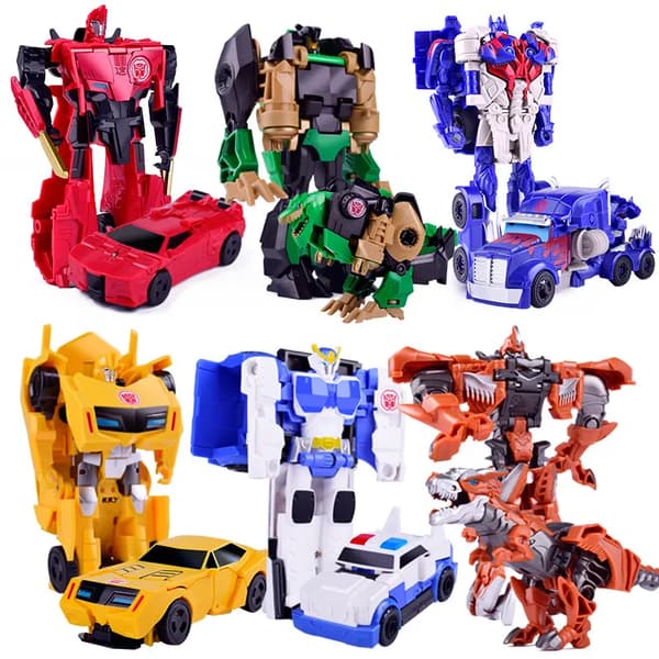12CM Transformations Robot Sæt Legetøj Modeller 2 I 1 Et-Trins Model Deformeret Bil Legetøj til Drenge Gave