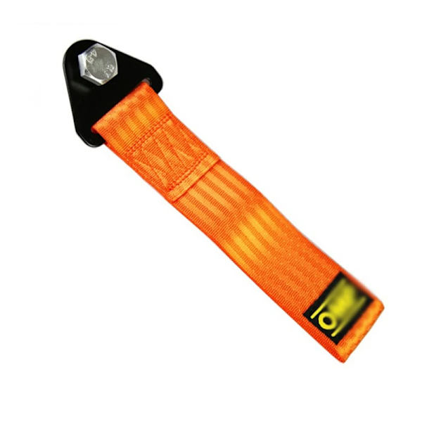 Modifierad släpvagnsbälte för bil, Trendig släpvagn, Ulen nylon hög motstånd, universal automatisk justering med skruvmutter, 2 tum, 28x5cm O Orange logo