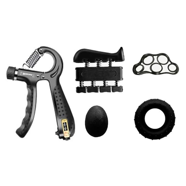 Grip Strength Training Kit (5-pack) med justerbart motstånd, perfekt för fingerövningar och stresslindring