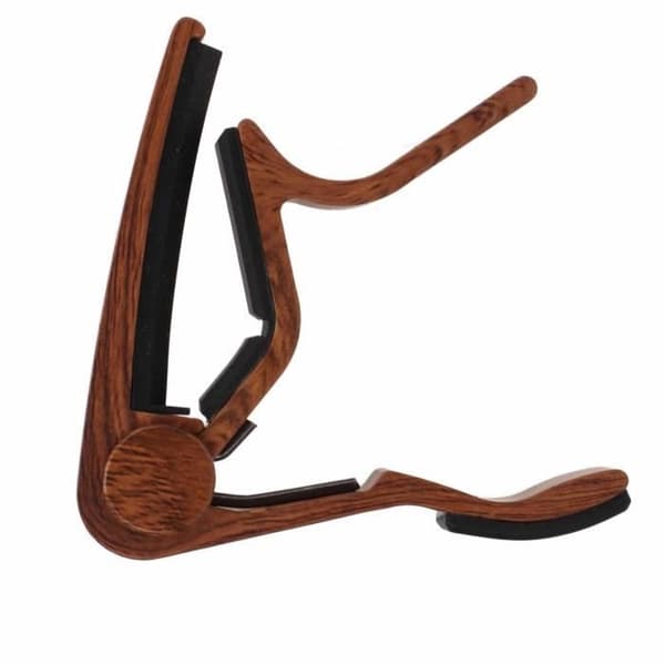 Zerone Gitarr Capo Snabbkoppling Strängklämma Tillbehör Kit Capo med 5st Gitarrplektrum för Banjo