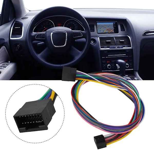Bilstereo Radio 16 Pin ISO Kabeladapter Plast Universal Hane Till Hona Kontakt Ledningsnät För Android-spelare
