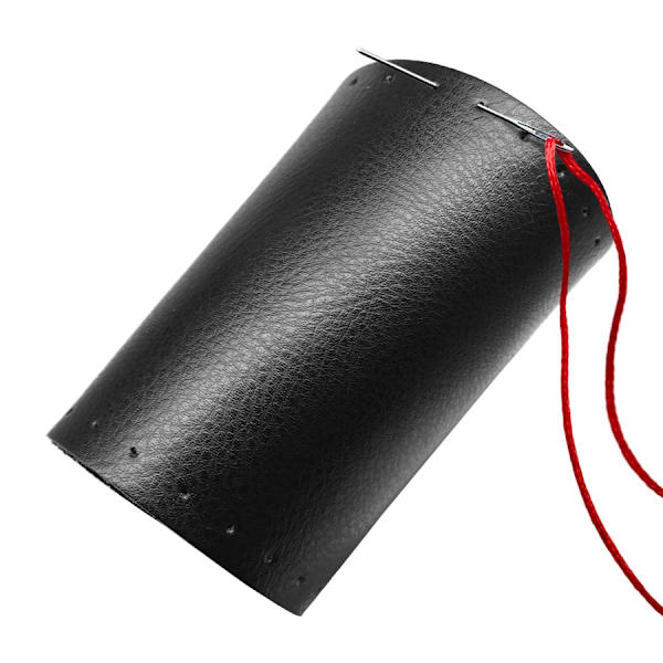 (Slät grå) Fläta äkta läder Cover med nålar Tråd Bil Kohudsflätning för 38 CM 15 tums ratt Smooth Gray
