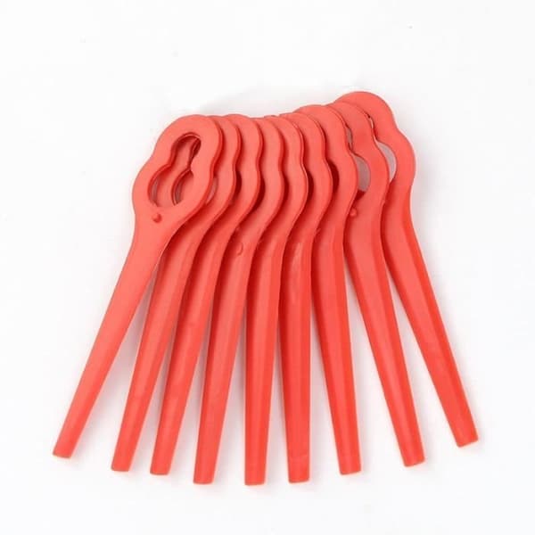 Pakke med 100 erstatningsplastblader for Florabest LIDL gresstrimmer, lengde 83 mm