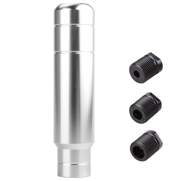 RASTP-JDM Style 13 cm aluminium växelspaksknopp Växelspakshuvud för universal manuell växellåda RS-SFN128-Silver Silver
