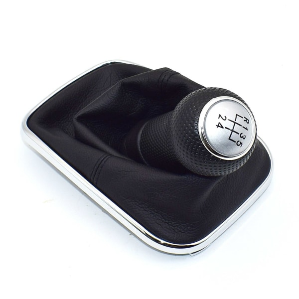 23mm för Volkswagen VW Golf 4 IV MK4 GTI R32 Bora Jetta 5-växlad svart ram Växelspaksknopp Spak Damask Boot 1999-2004-5 Speed 5 Speed