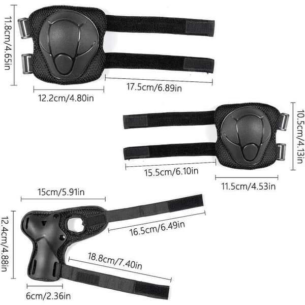 Skyddsset för barn - Märke - Modell - Knäskydd - Armbågsskydd - Barnskyddsutrustning