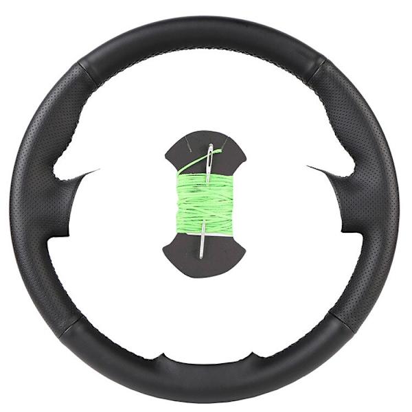 (grön) Gör-det-själv-anpassad cover för Volkswagen Golf 4 Mk4 Gammal VW Passat B5 Auto Artificiellt läder rattlinda green