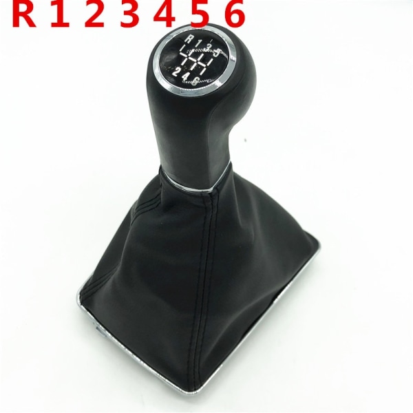 5/6-växlad för Opel ASTRA H Växelspaksknopp Spak Damask Stövel Parkeringshandbromsgrepp Cover case Car Styling-6-växlad växling 6 Speed Gear Shift