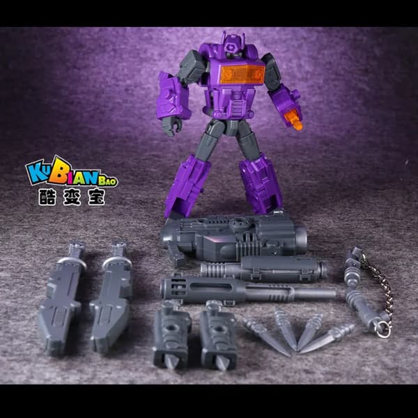 Monteringsmodell D.I.Y. KBB Transformasjon G1 TF Shockwave Shockblast Håndlaget Actionfigur Robot Gutter Leker Barnegaver