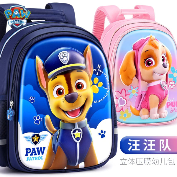 Original Paw Patrol hund Anime Figurleksak Barn Patrulla Canina Ryggsäck Skye Chase Pojkar Flickor Valp Patrol Doll Födelsedagspresent PA3840B-PK-31CM