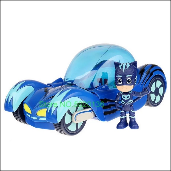 PJ Vehicle, Cat Catboy Masks Figure Night Ninja and Bus Blue, Owlette Owl Glider,Core Plus Save The Sky Gekko 12cm